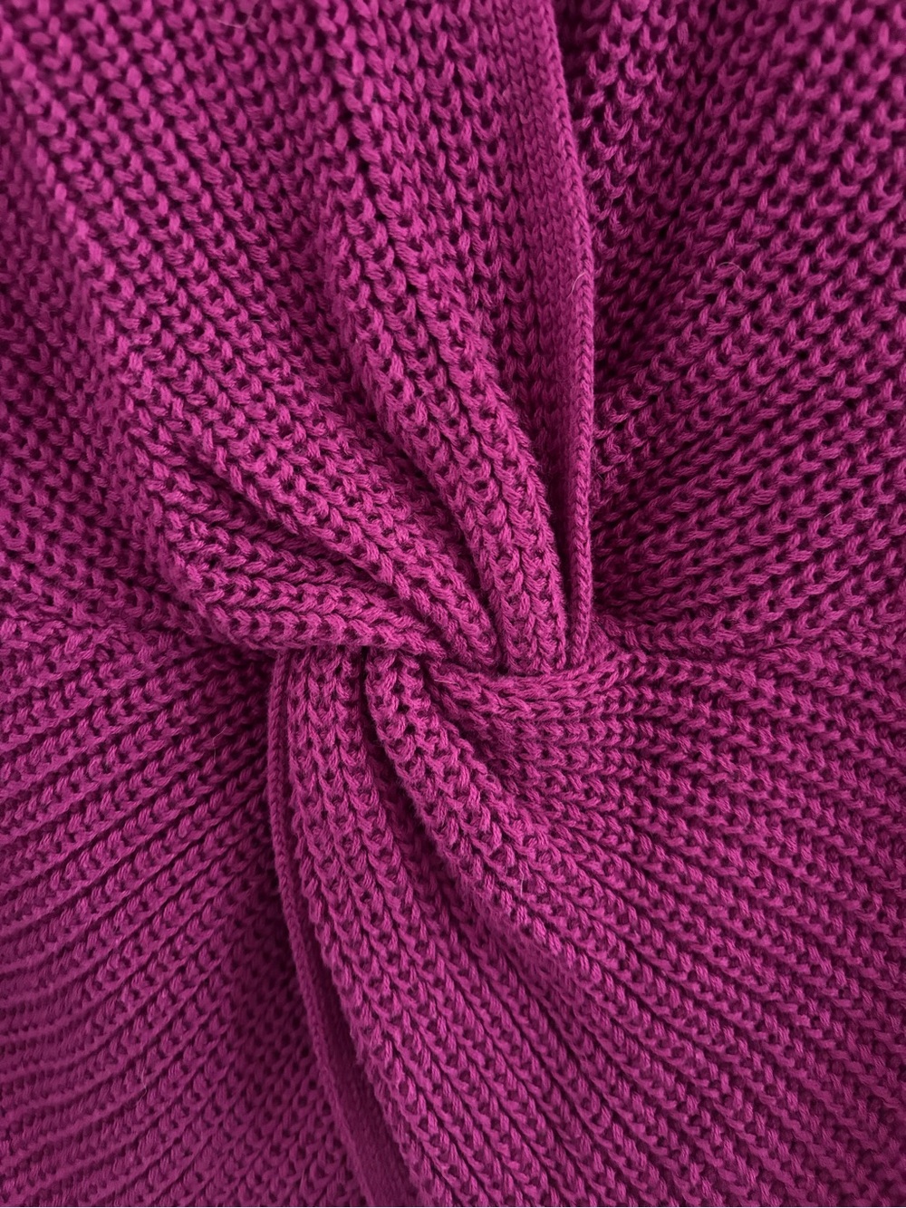 GAP Off-the-Shoulder Ribbed Sweater - Fuchsia - Picture 7 of 7